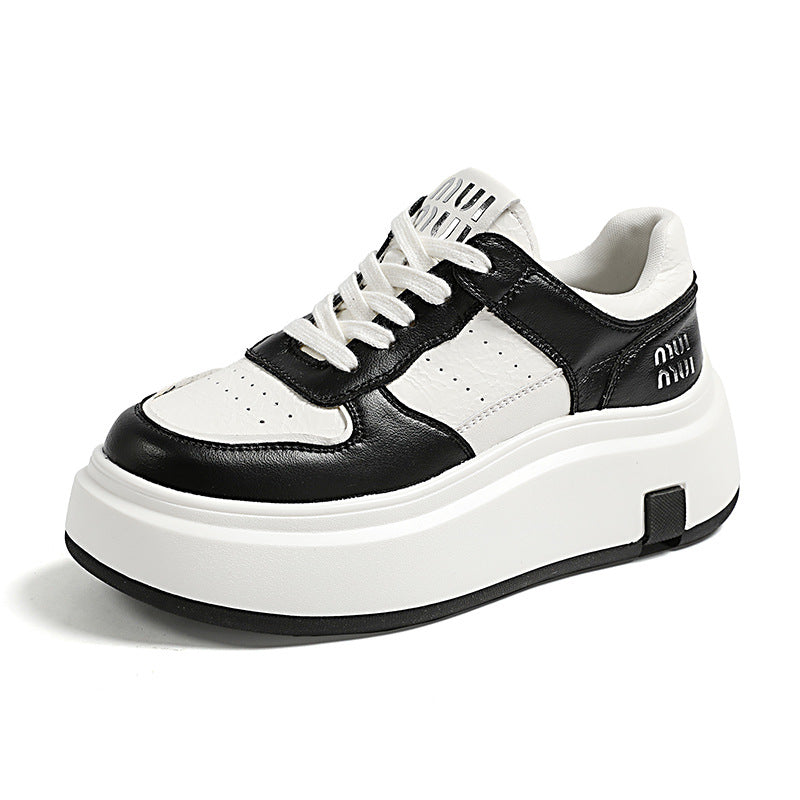Women's Platform White Spring Versatile Sports Height Casual Shoes