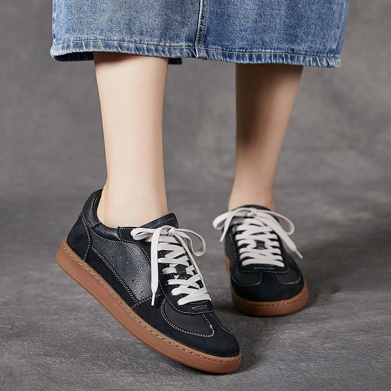 Women's Platinum German Training First Layer Cowhide Sneakers