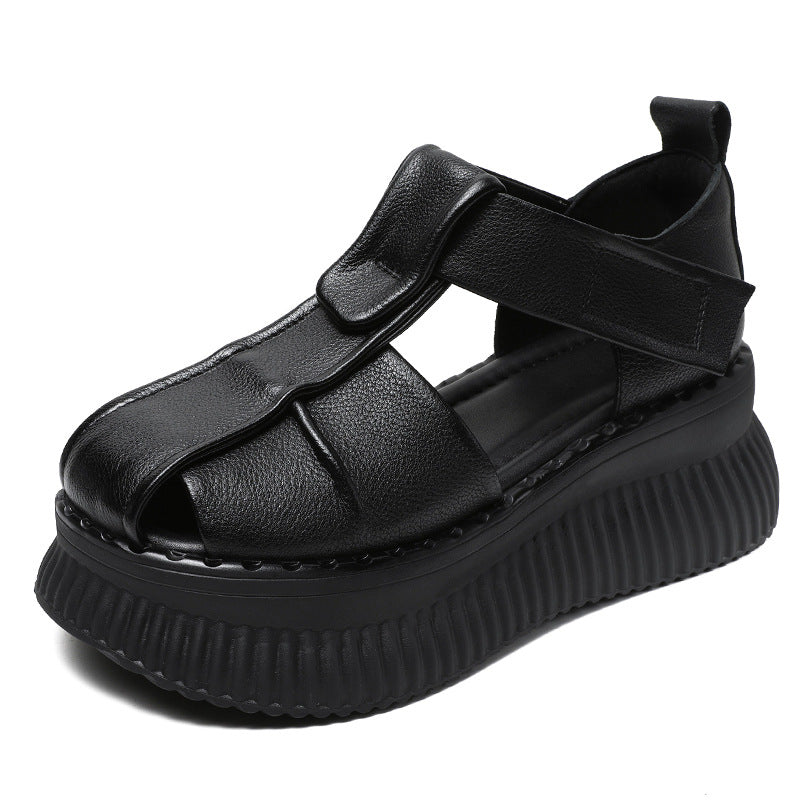 Women's Height Increasing Niche Wedge Retro Roman Sandals