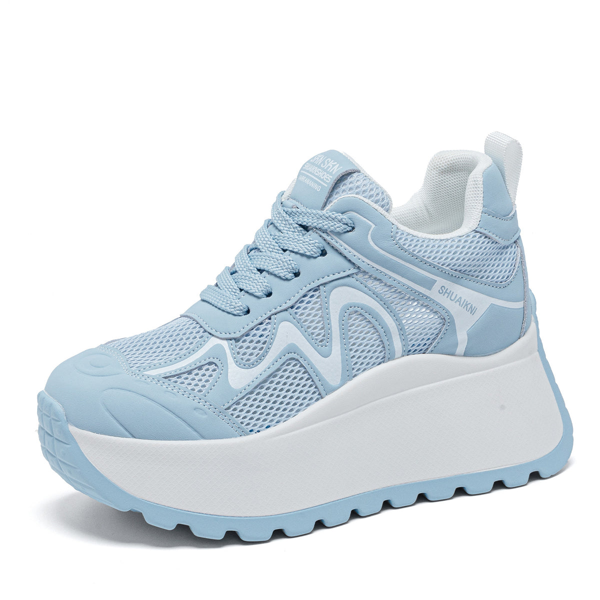 Women's Platform Height Increasing Insole Mesh Breathable Summer Versatile Small Dad Women's Casual Shoes