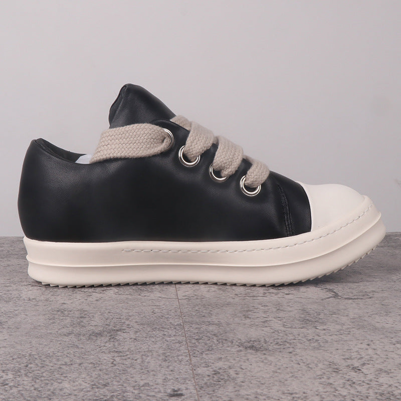 Women's & Men's Sports Bread Hight Increasing Board Male Fat Low Canvas Shoes