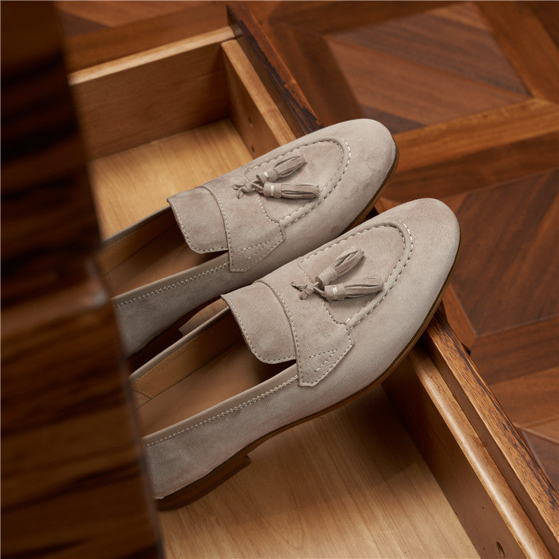 Men's Plus Size Suede British Slip-on Breathable Loafers