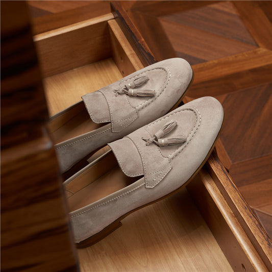 Men's Plus Size Suede British Slip-on Breathable Loafers