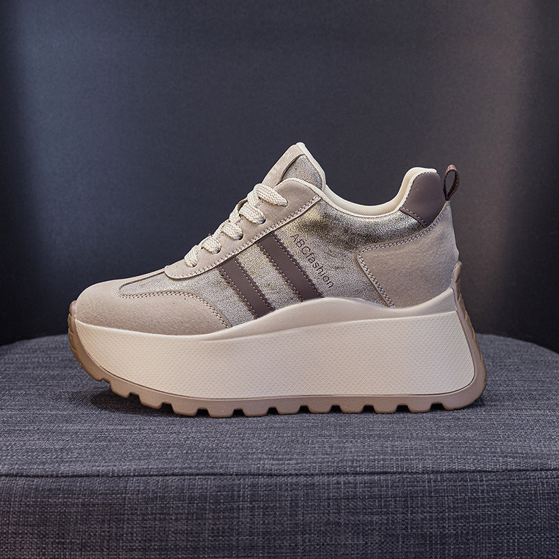 Women's Fashionable Thick Bottom Increased Fashion Letters Women's Casual Shoes