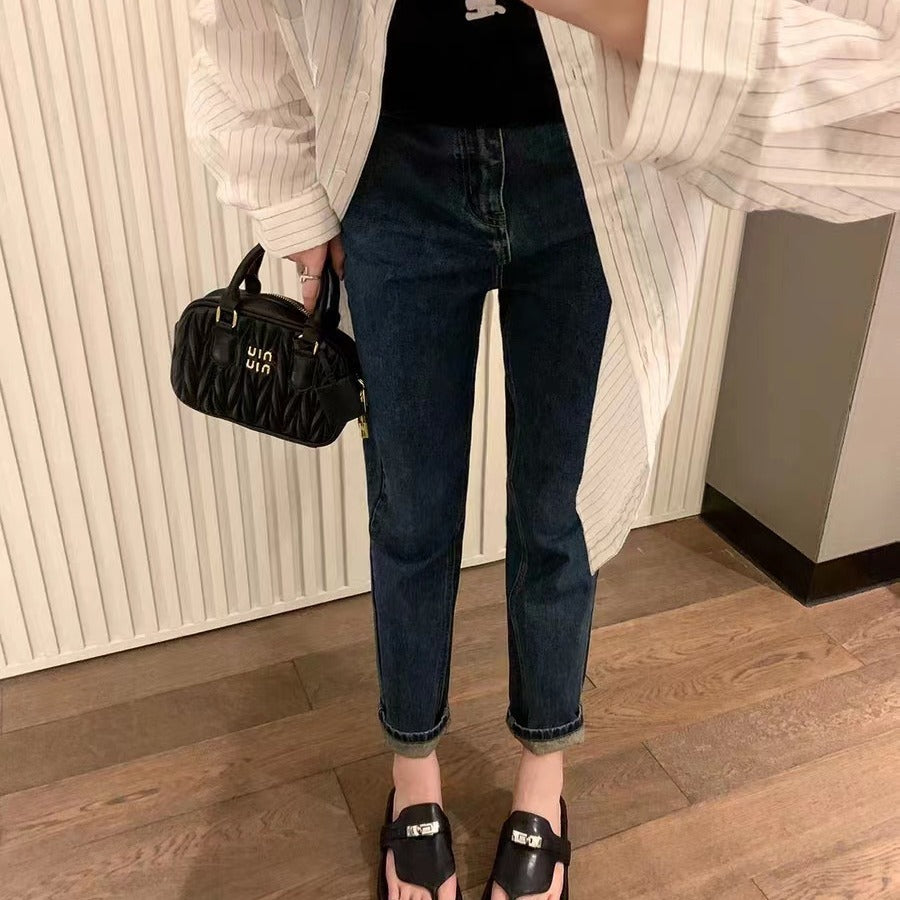 Women's Lock Thick-soled Flip-flops Herringbone Plus Size Slippers
