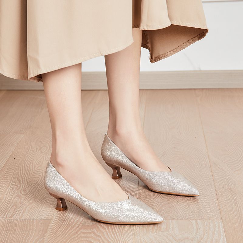 Women's Temperament Wild Stiletto Bridesmaid High Women's Fashion Shoes