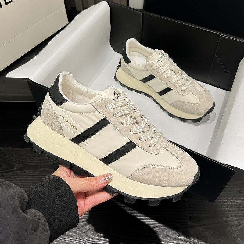 Women's Small Thick Bottom Height Increasing Breathable Sneakers
