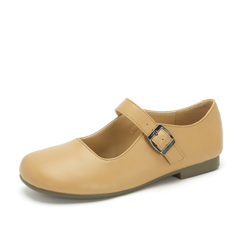 Women's Mouth Mary Jane Pumps Soft Bottom Flats Casual Shoes
