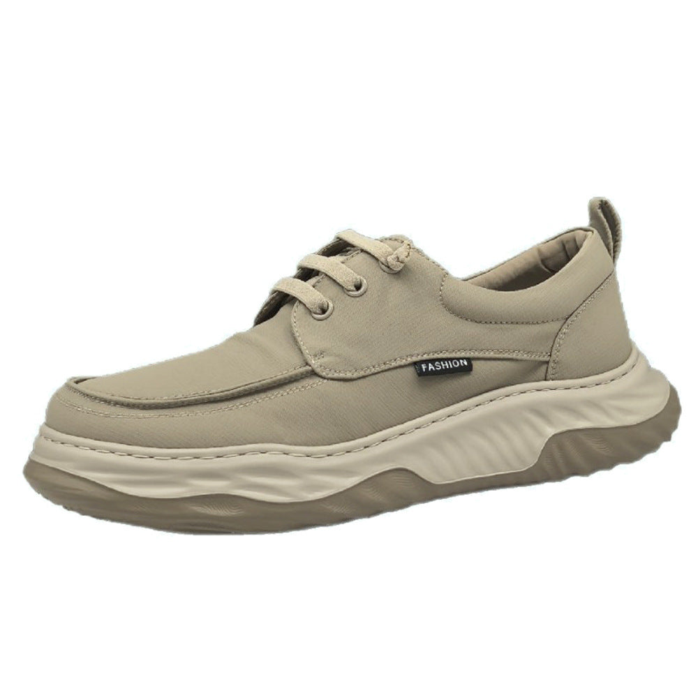 Men's Versatile Breathable Ice Silk Cloth Niche Slip-on Canvas Shoes