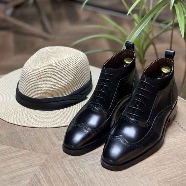 Men's Genuine Chelsea Short British Martin Brogue Boots