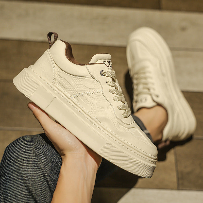 Men's High-grade Versatile Design Height Increasing Green Sneakers