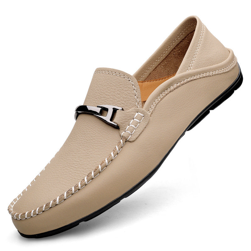 Women's & Men's Lazy Driving Slip-on Cowhide Surface Plus Casual Shoes
