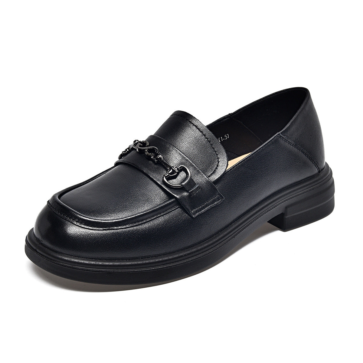 Women's Round Toe Flats Autumn British First Layer Loafers