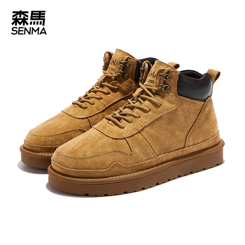 Men's Veet Warm Cotton Thickened Waterproof Short Snow Boots