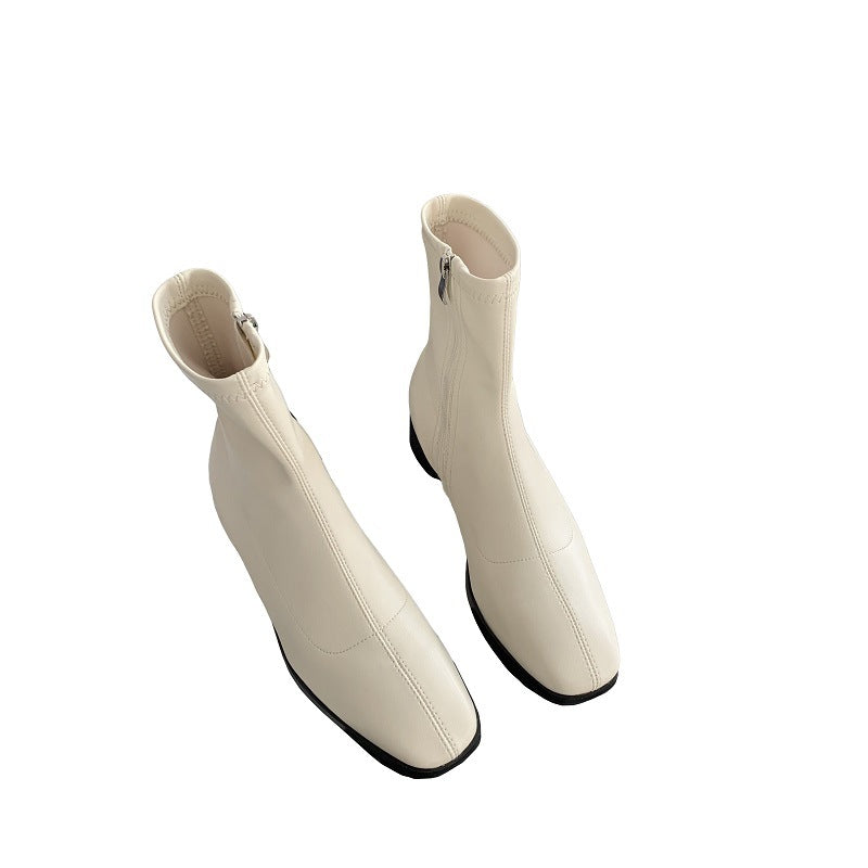 Women's Style Square Toe Thick Thin Fashion Boots