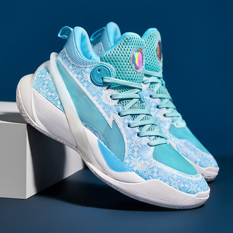Women's & Men's Basketball Mesh Breathable Shock Absorption Soft Sneakers