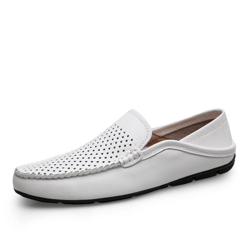 Women's & Men's Flat Driving Slip-on Cowhide Surface Plus Loafers