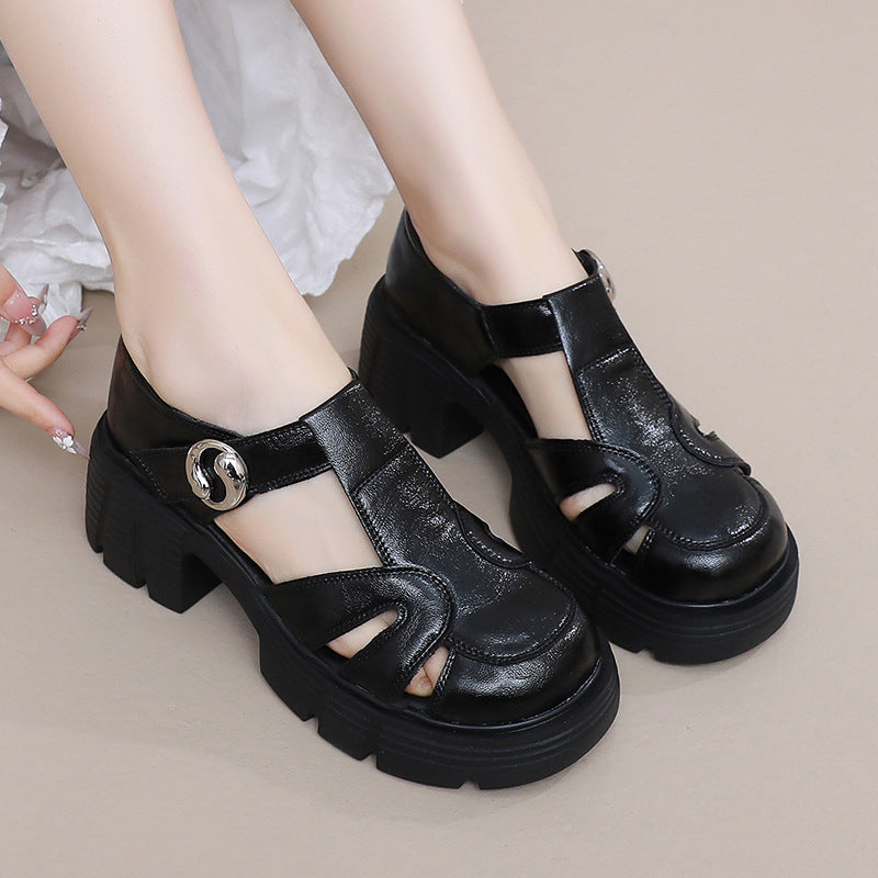 Women's Closed Toe Roman Summer Retro Platform Sandals
