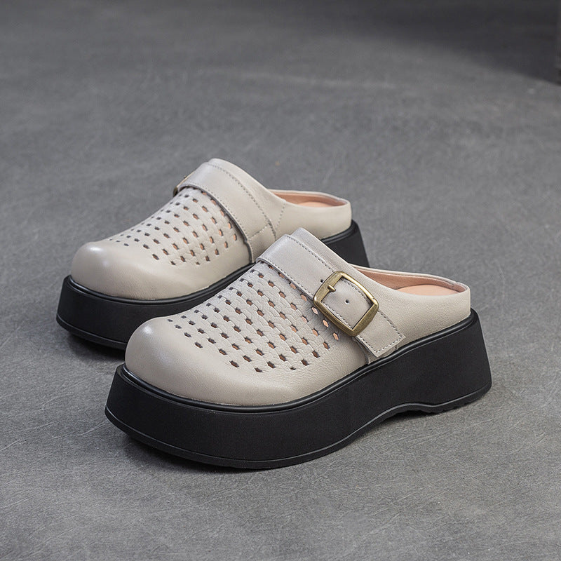 Thick Bottom Toe Cap Breathable Outer Slippers