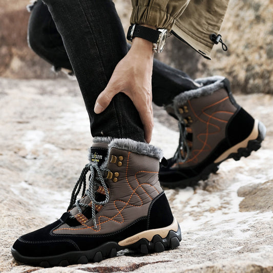 Men's Winter Veet Warm Cotton Thickened Northeast Snow Boots