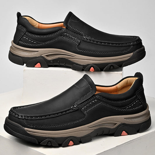 Men's Cool Plus Size Slip-on Lightweight Leather Shoes