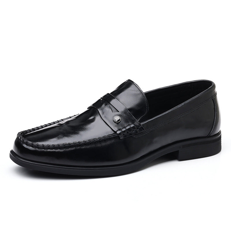 Men's First Layer Cowhide Genuine Formal Pumps Leather Shoes