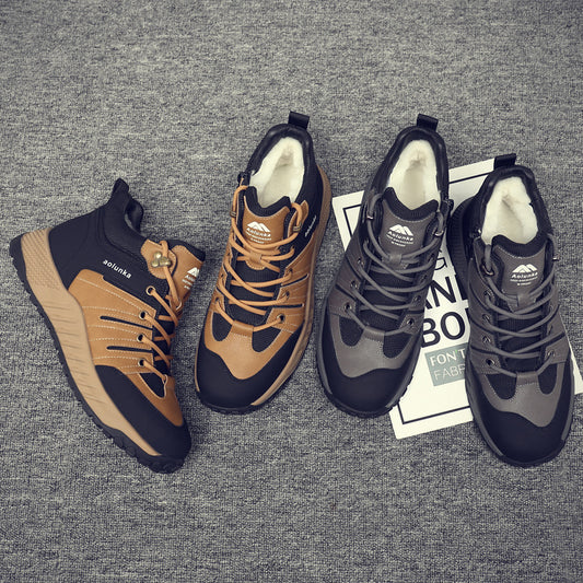 Men's Leisure Real Double Face Wool Winter Men's Shoes