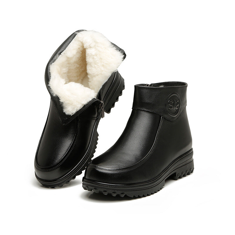 Women's People Winter Cotton Outer Wear Waterproof Women's Shoes