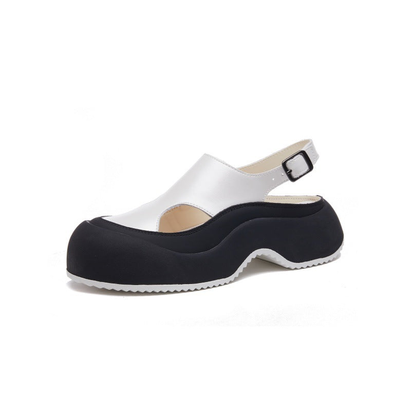Women's & Men's Flat For Outdoors Summer Hollow Closed Men's Shoes