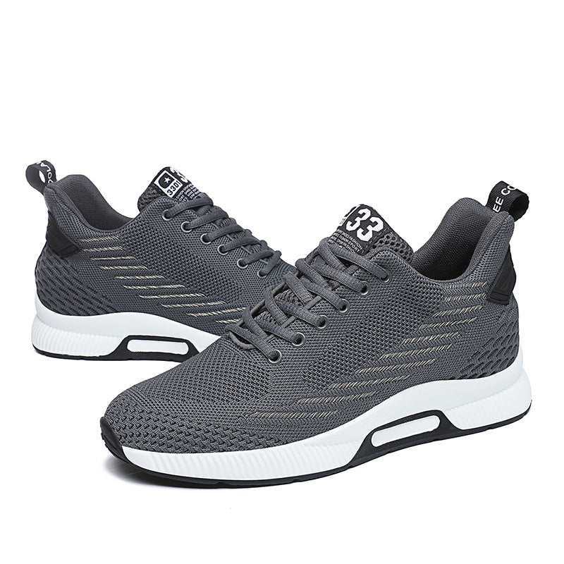 Men's Plus Size Elastic Breathable Running Inner Sneakers