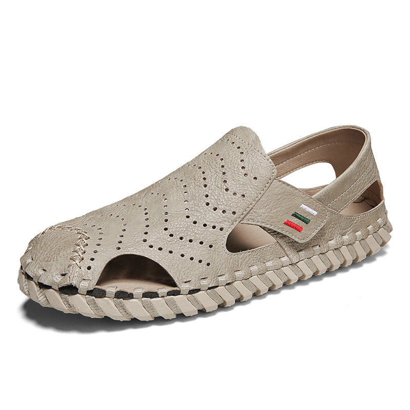 Men's Summer Fashion Closed Toe Green Less Lightweight Sandals