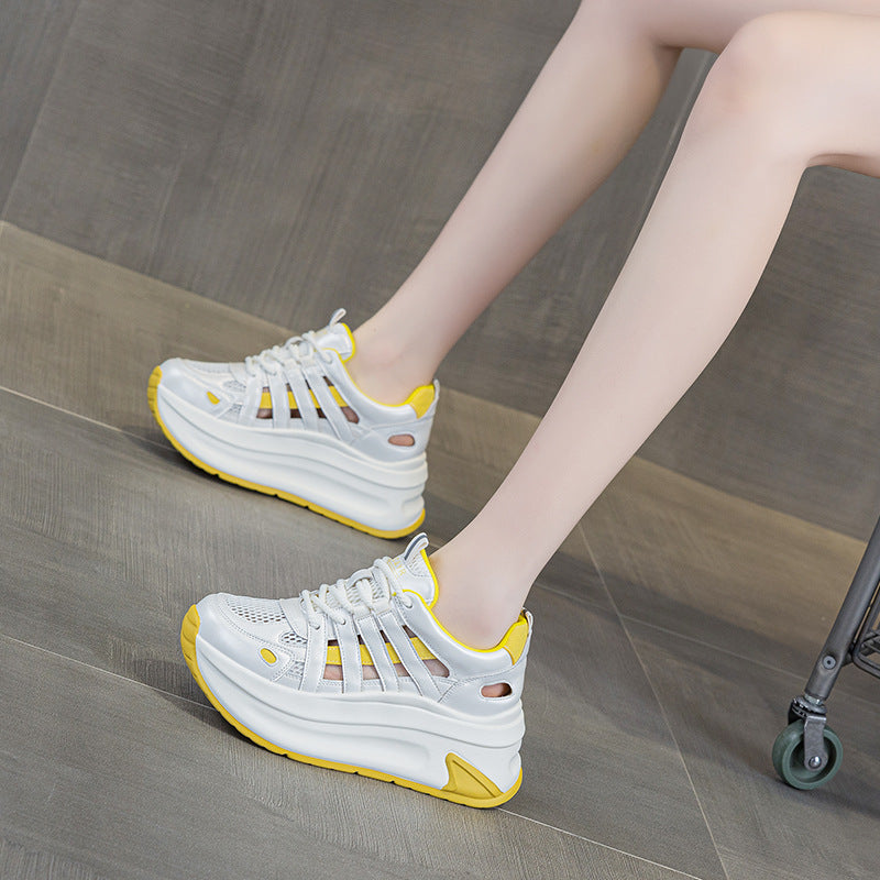 Women's Breathable Platform Height Increasing Insole Dad Fashion Women's Casual Shoes