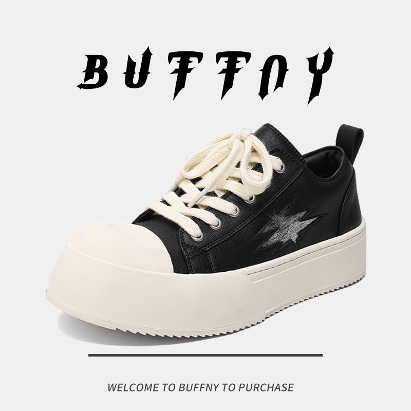 Fashion Round Toe Derby Autumn Platform Increased Sneakers