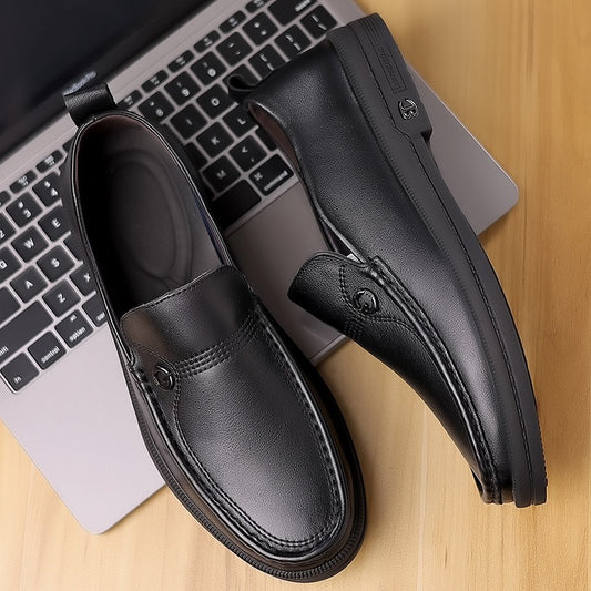Men's Selected Business Slip On First Layer Loafers
