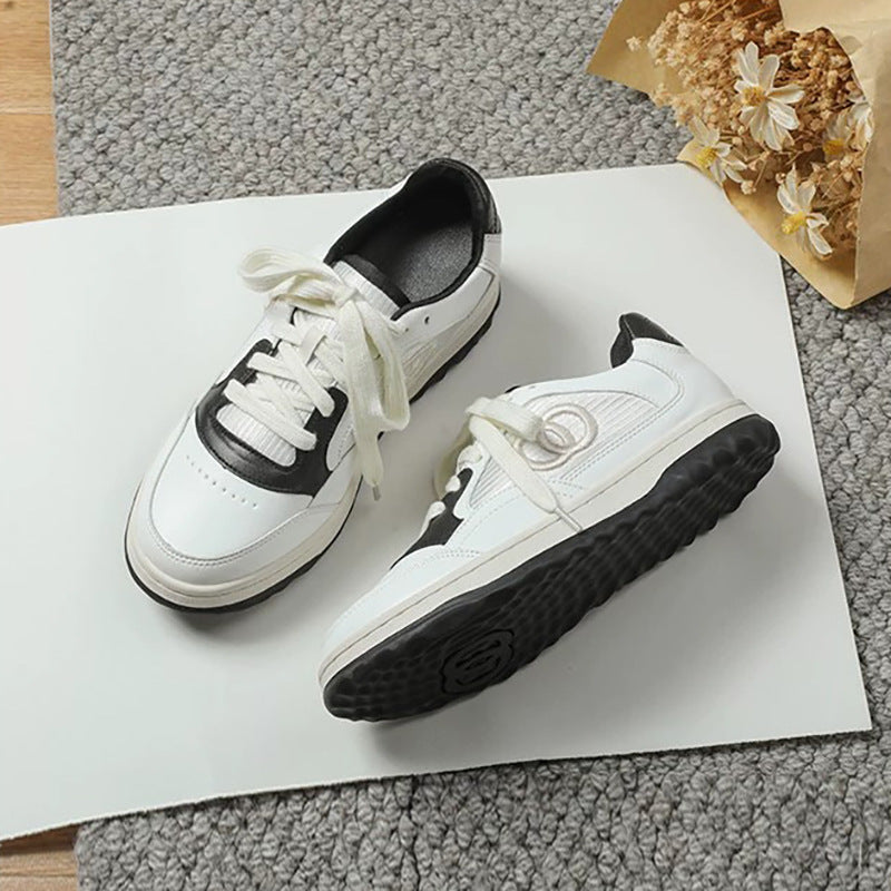 Women's Hidden White Autumn Versatile Genuine Platform Men's Shoes