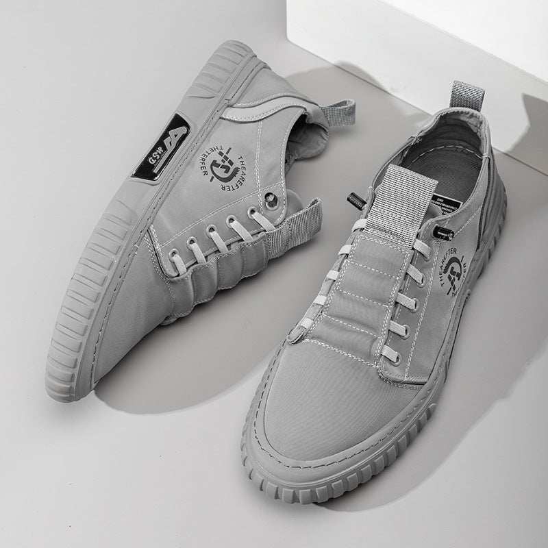 Men's Korean Fashion Small Ears Cloth Breathable Canvas Shoes