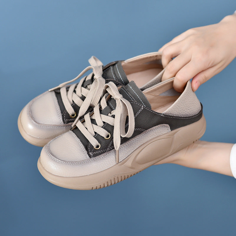 Women's Autumn Mori Style Thick-soled Low-cut Slip-on Casual Shoes
