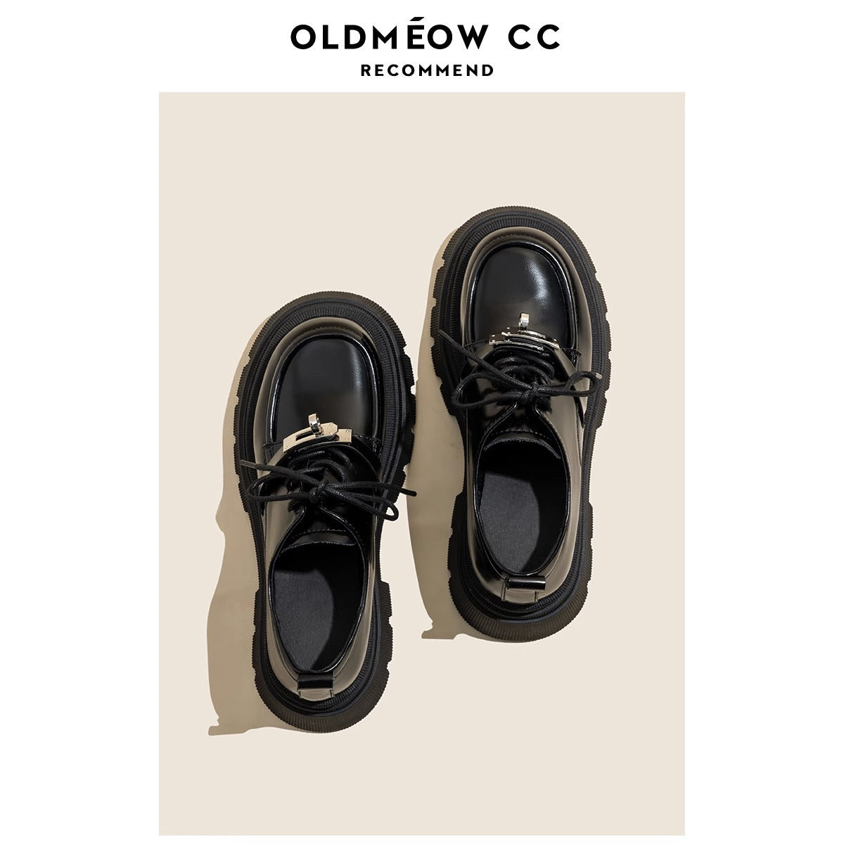 Women's Thick-soled British Style Small Genuine Retro Women's Shoes
