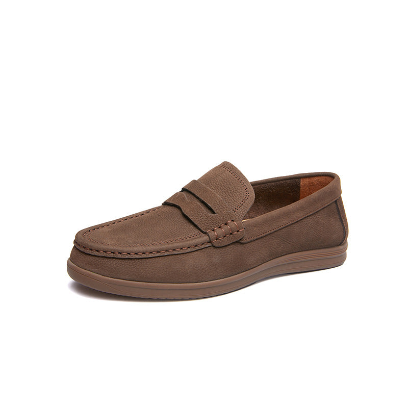 Men's Tendon Bottom Matte Cowhide Spring Comfortable Men's Casual Shoes