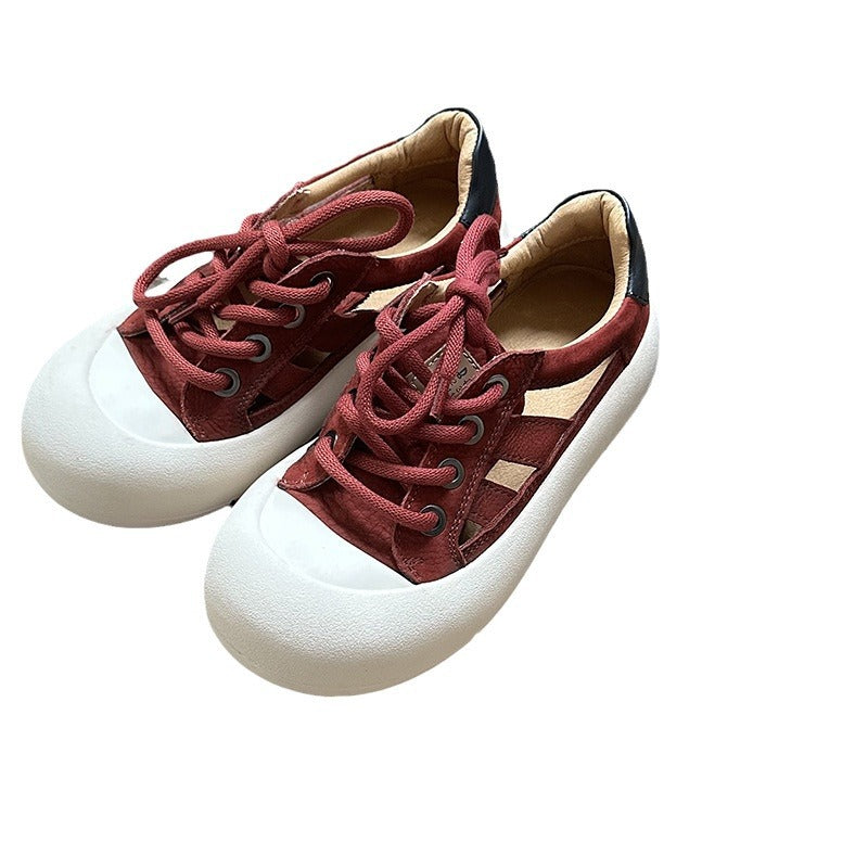 Women's Platform Genuine Big Toe Board Top Casual Shoes