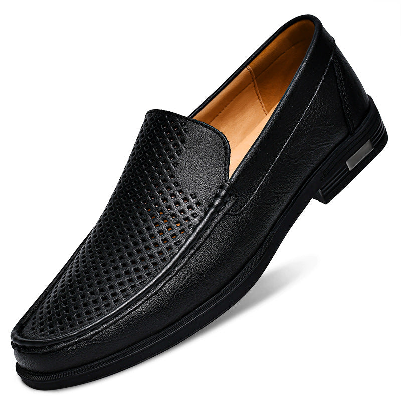 Men's Genuine Plus Size Soft Bottom Slip Loafers