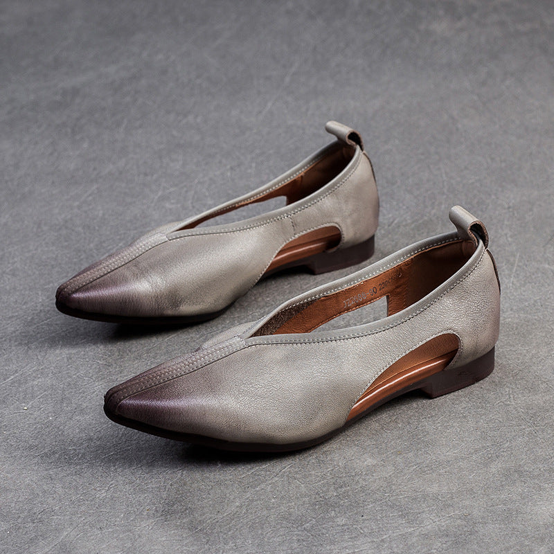Women's Autumn Breathable Stylish Pointed Toe Closed Casual Shoes