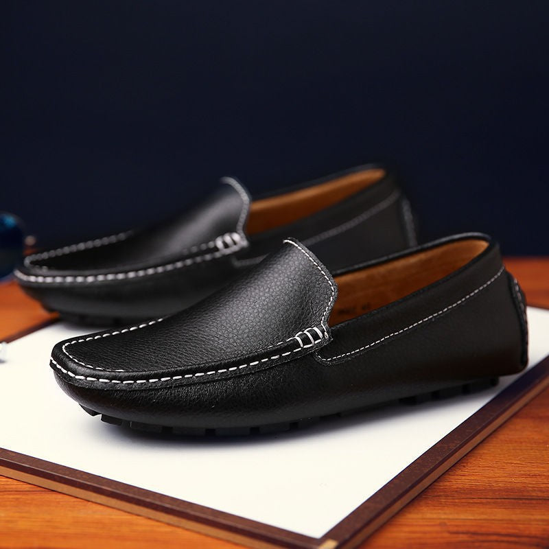 Men's Size White Summer Breathable Genuine Fashion Casual Shoes