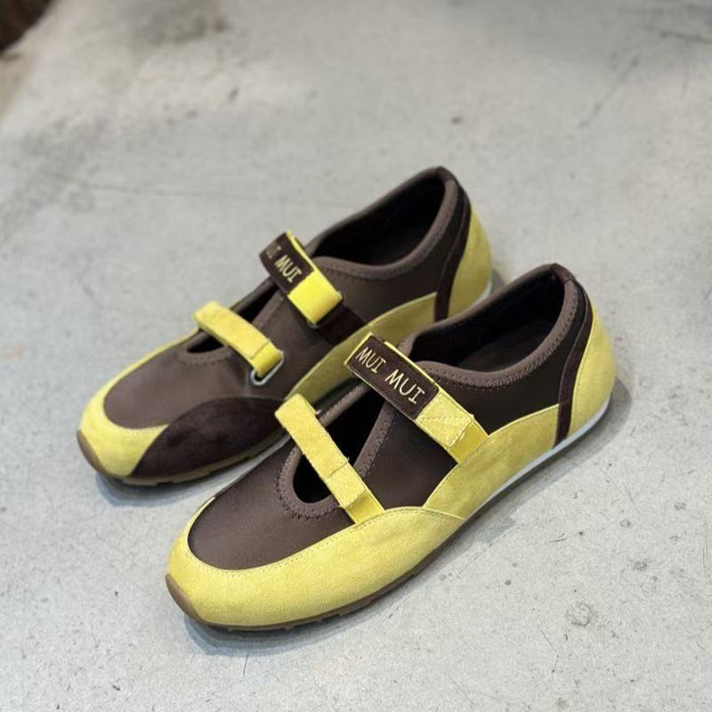 Women's Meow Retro Color Matching Magic Stick Sports Mary Casual Shoes