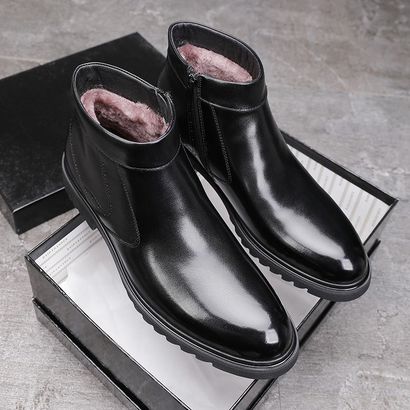 Men's Integrated Winter Warm With Veet Wool Boots