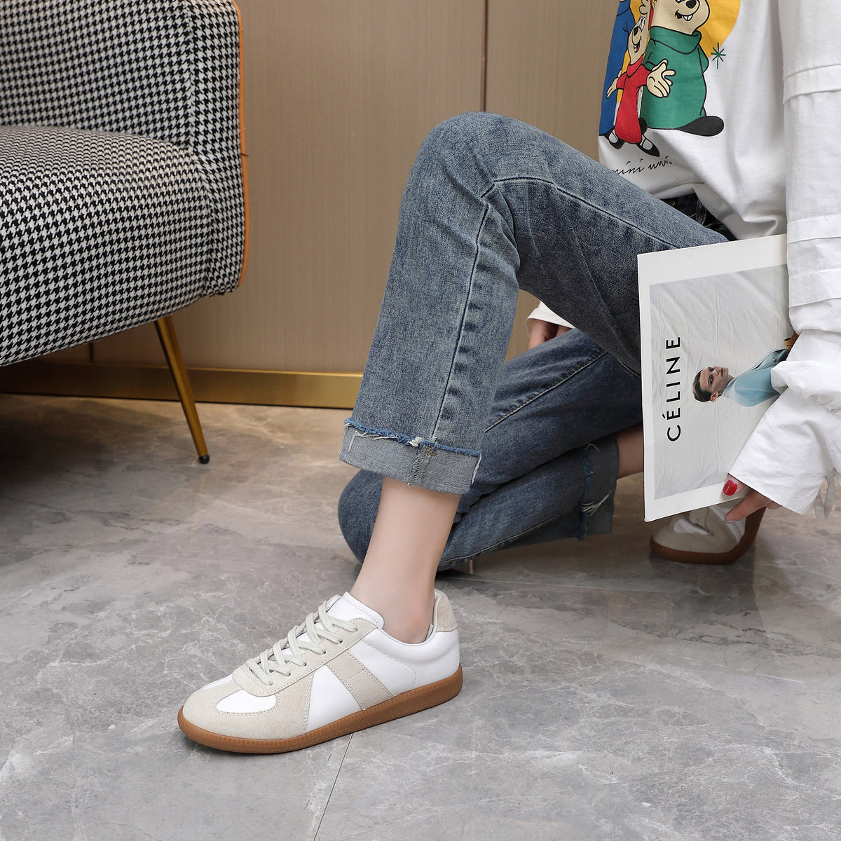 Women's & Men's German Training Autumn Genuine Flat Cortez Women's Sports Shoes