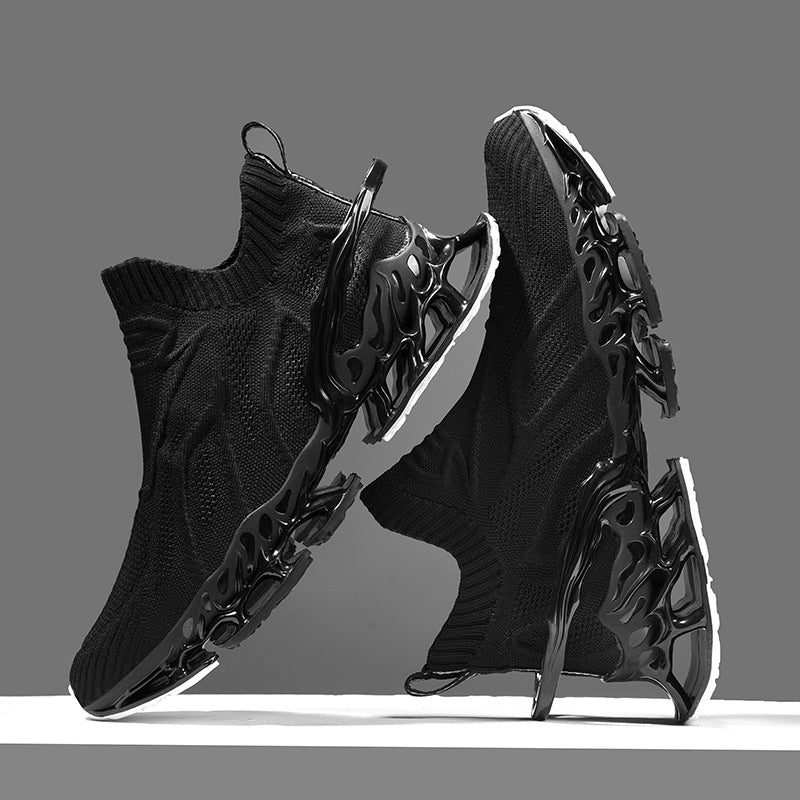 Men's Breathable Blade Plus Size Bottom Flying Sneakers