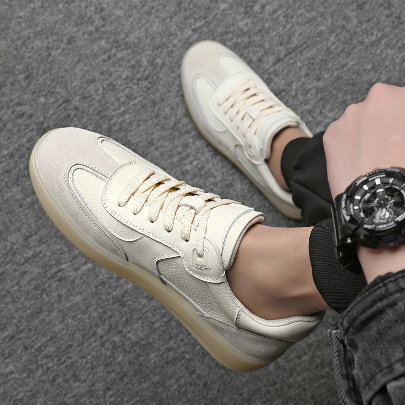 Men's Top Layer Cowhide Lightweight Breathable Soft Sneakers