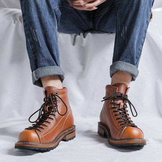 Men's Vintage High Top British Style Martin Boots