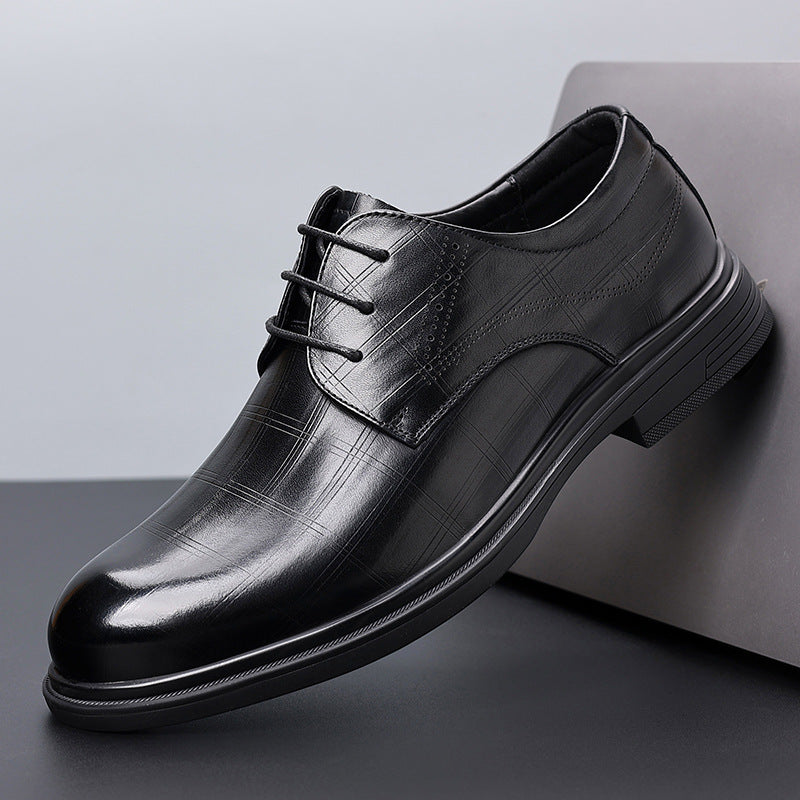 Men's Business Formal Autumn British Style Pumps Leather Shoes
